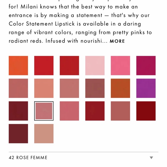 MILANI COLOR STATEMENT LIPSTICK - Picture 5 of 8